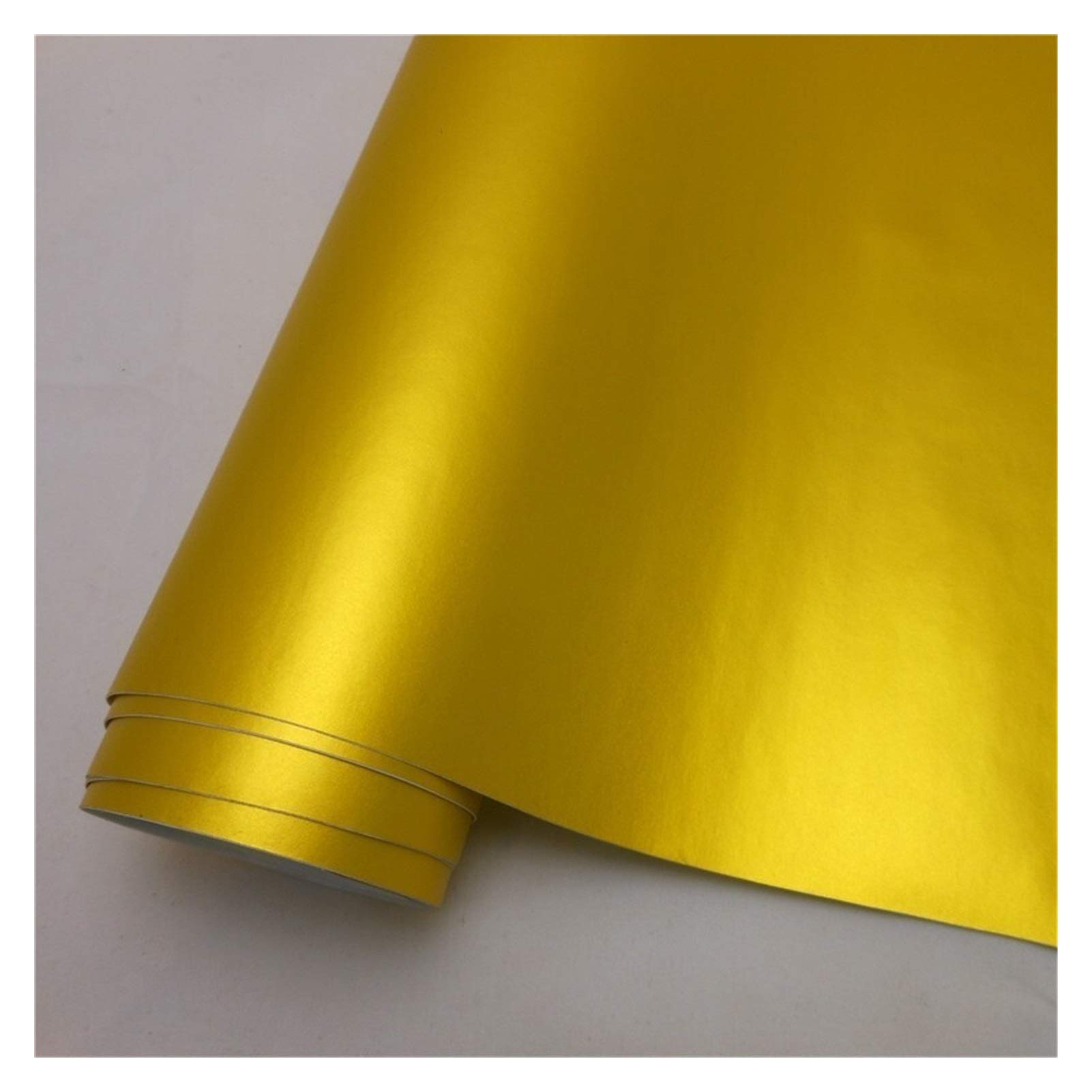 Autofolie,Car Wrapping Folie 14 Farbe matt satiniert Vinyl-Film-Aufkleber Aufkleber Blasen-Auto Verpackung Film(Gold,152X40 cm) von CKryzillix