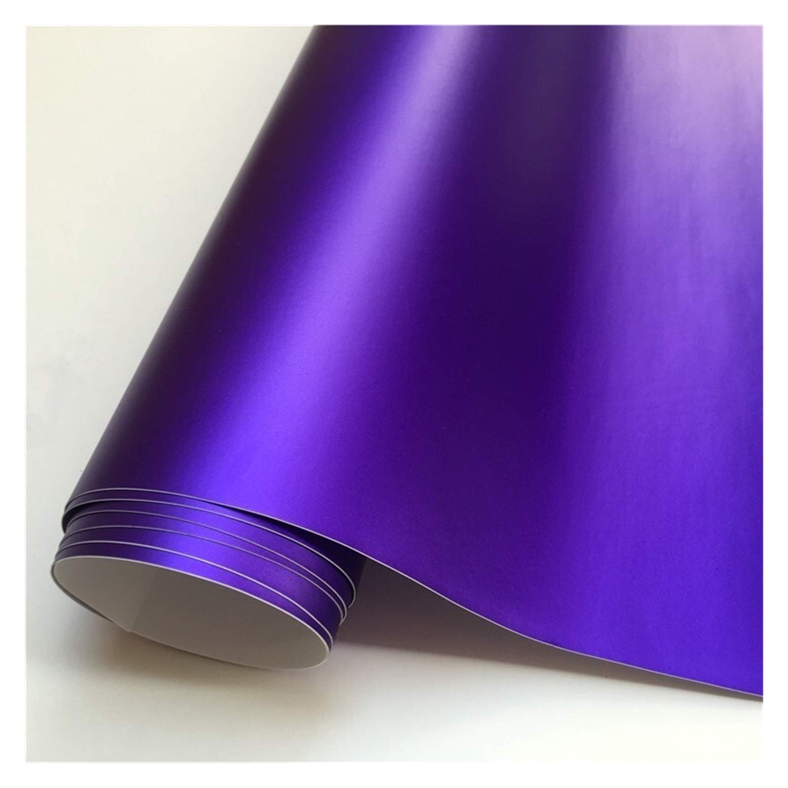 Autofolie,Car Wrapping Folie 14 Farbe matt satiniert Vinyl-Film-Aufkleber Aufkleber Blasen-Auto Verpackung Film(Purple,152X50 cm) von CKryzillix