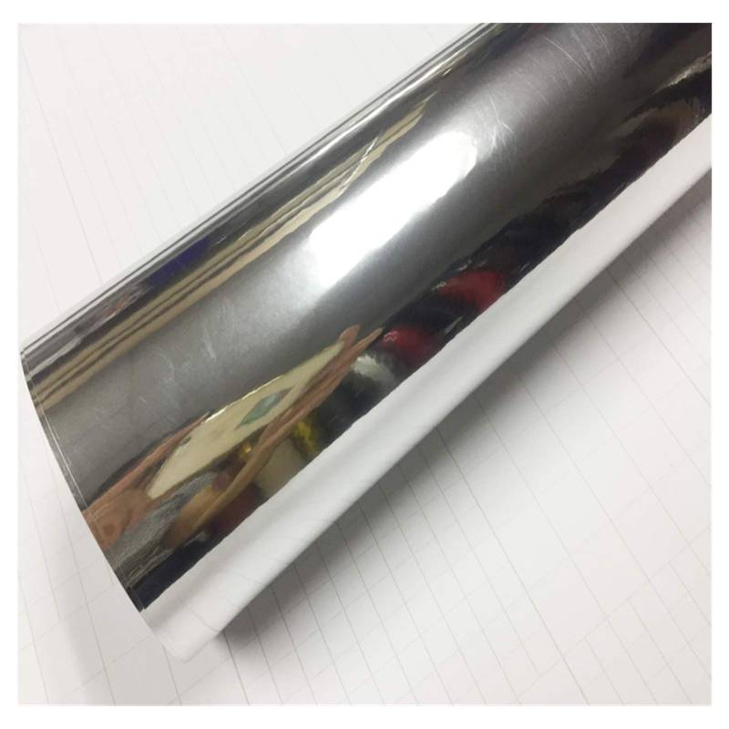 Autofolie,Car Wrapping Folie 20 / 30x152cm neueste hohe Stretch Spiegel Spiegel Flexible Vinyl Einwickelpapier Rollfilm-Auto-Aufkleber Aufkleber(30CM X 300CM) von CKryzillix
