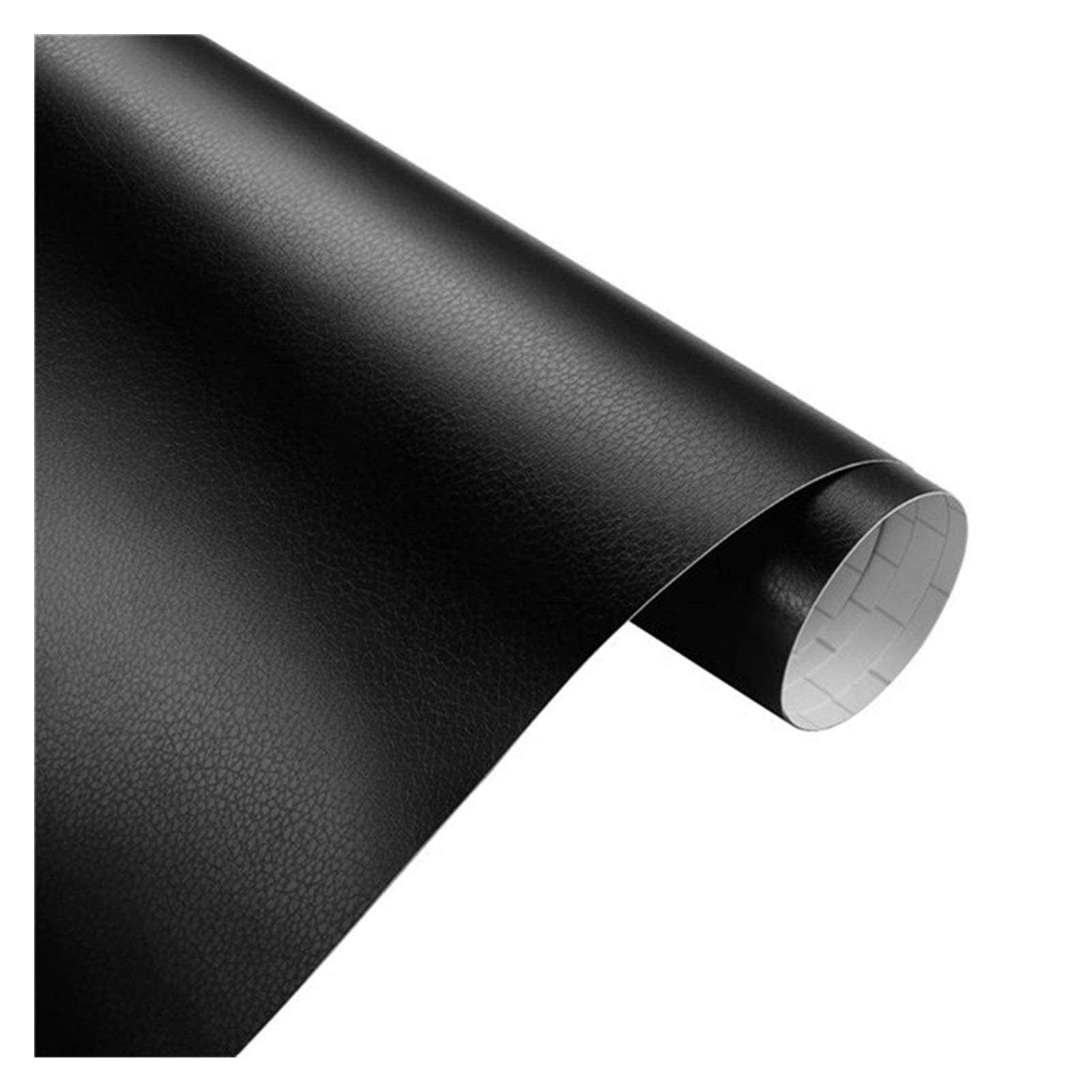 Autofolie,Car Wrapping Folie 30x100cm Leder Muster PVC Adhesive Vinyl Film Aufkleber wasserdichte Dekoration Farbe ändern Abziehbild-Vinyl-Verpackung for Auto-Motorrad(Black,50x600cm) von CKryzillix