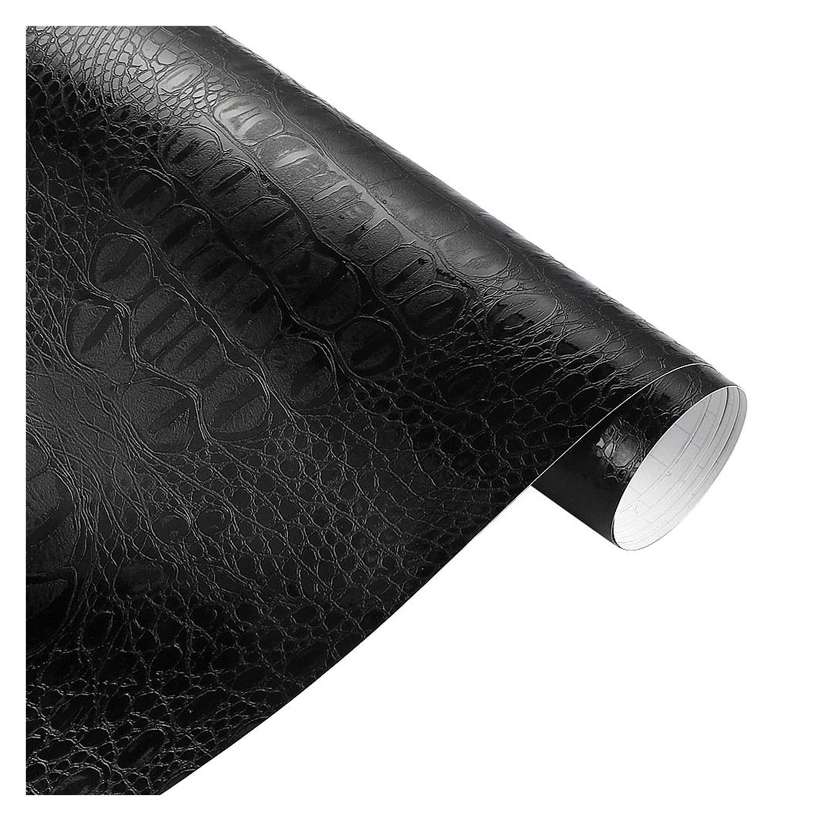 Autofolie,Car Wrapping Folie 30x100cm Leder Muster PVC Adhesive Vinyl Film Aufkleber wasserdichte Dekoration Farbe ändern Abziehbild-Vinyl-Verpackung for Auto-Motorrad(Crocodile Leather,50x600cm) von CKryzillix