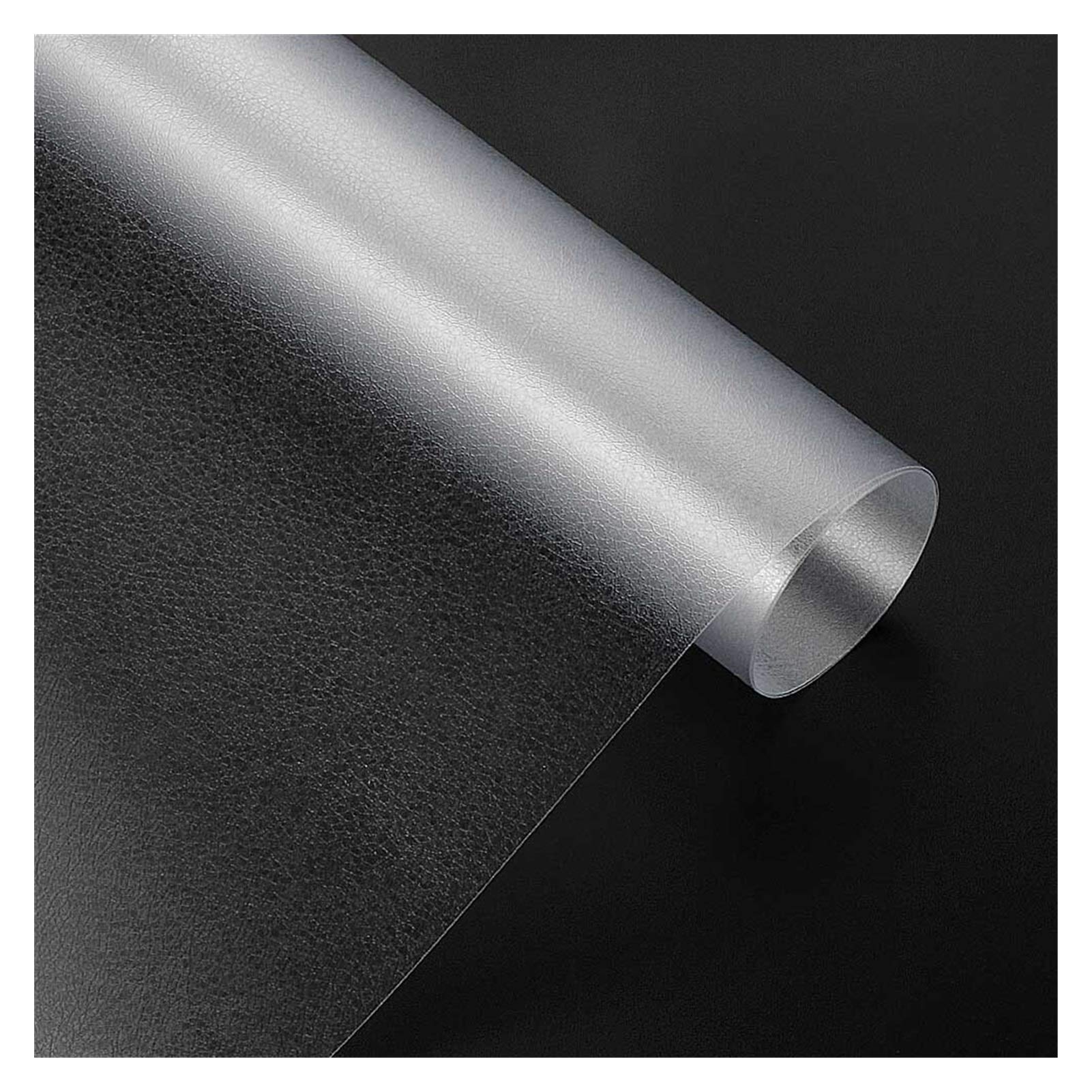 Autofolie,Car Wrapping Folie 30x100cm Leder Muster PVC Adhesive Vinyl Film Aufkleber wasserdichte Dekoration Farbe ändern Abziehbild-Vinyl-Verpackung for Auto-Motorrad(Transparent,50x600cm) von CKryzillix