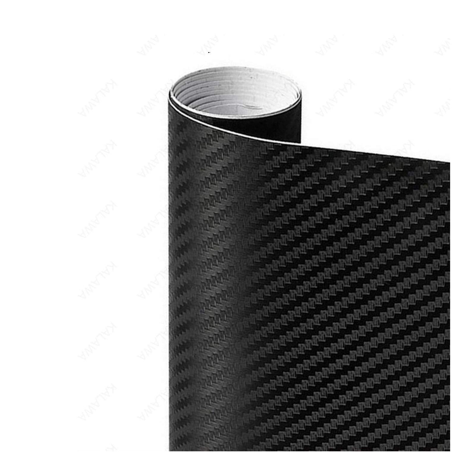 Autofolie,Car Wrapping Folie 3D-Carbon-Faser-Vinyl Multiple Größe Auto-Verpackungs-Blatt-Rolle Film-Auto-Aufkleber Motorrad-Auto-Styling Schwarz Weiss Silber Abziehbilder(Black,50cmx12M) von CKryzillix