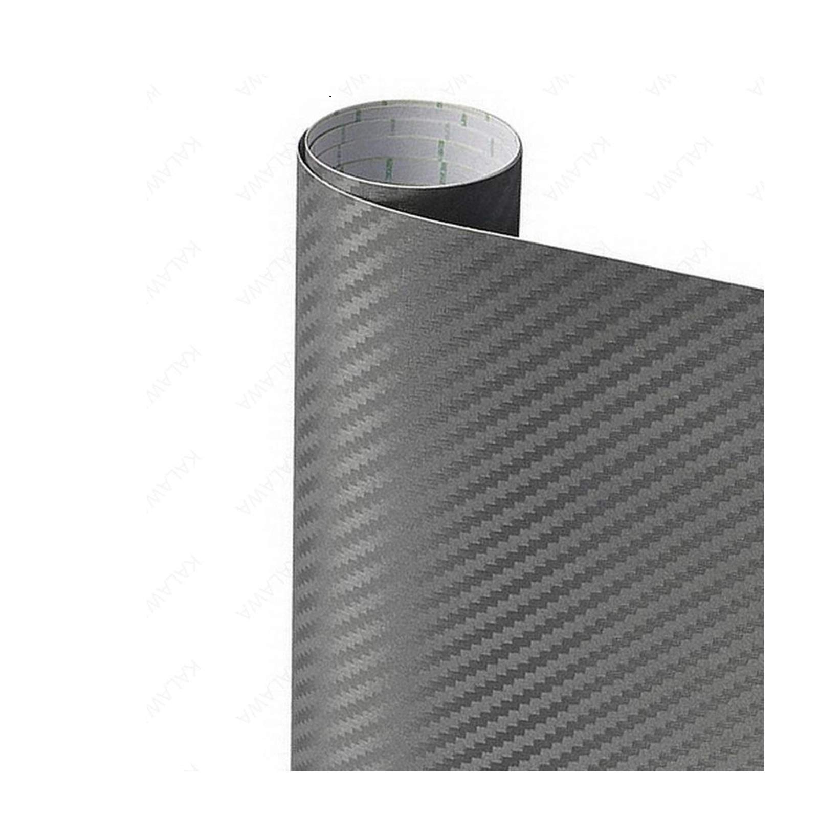 Autofolie,Car Wrapping Folie 3D-Carbon-Faser-Vinyl Multiple Größe Auto-Verpackungs-Blatt-Rolle Film-Auto-Aufkleber Motorrad-Auto-Styling Schwarz Weiss Silber Abziehbilder(Gray,50cmx12M) von CKryzillix