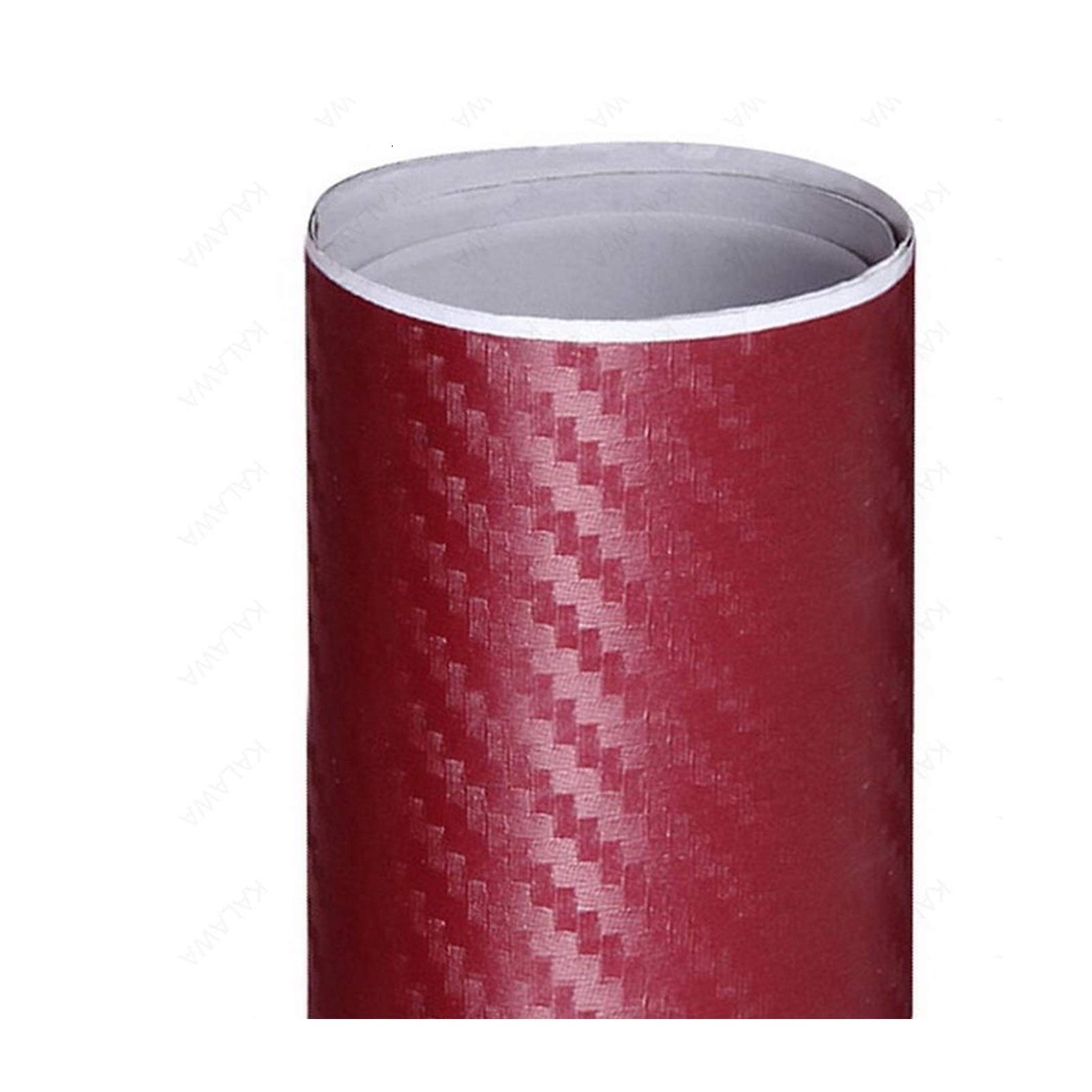 Autofolie,Car Wrapping Folie 3D-Carbon-Faser-Vinyl Multiple Größe Auto-Verpackungs-Blatt-Rolle Film-Auto-Aufkleber Motorrad-Auto-Styling Schwarz Weiss Silber Abziehbilder(Wine Red,50x200cm) von CKryzillix