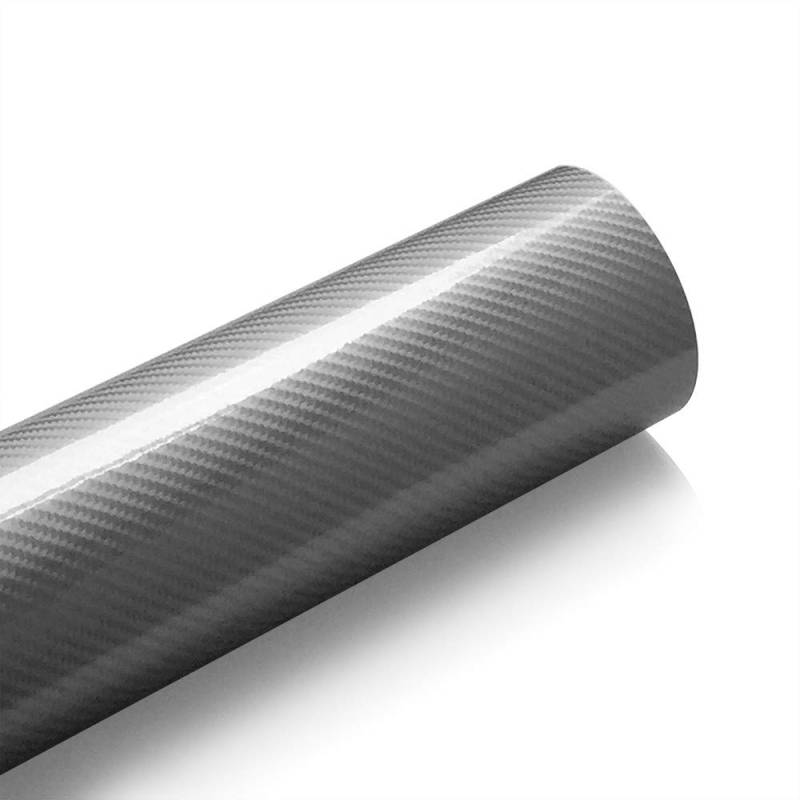Autofolie,Car Wrapping Folie 40cmx200cm Kohlefaser Wrapping Vinylfilmauto Kratzer Reparatur Motorrad Tablet Aufkleber Auto Styling Zubehör(Silver) von CKryzillix