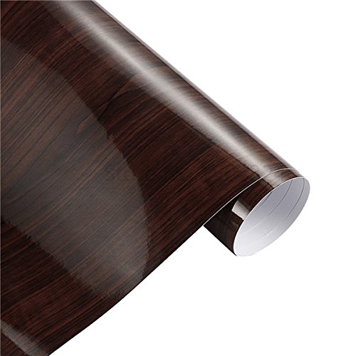 Autofolie,Car Wrapping Folie 50 * 200 cm Holz Texturierte Getreide Vinyl Wrap Decals Klebstoff Glattes Holzkorn PVC Vinyl Film Auto Innenaufkleber Auto Zubehör(9455 E) von CKryzillix