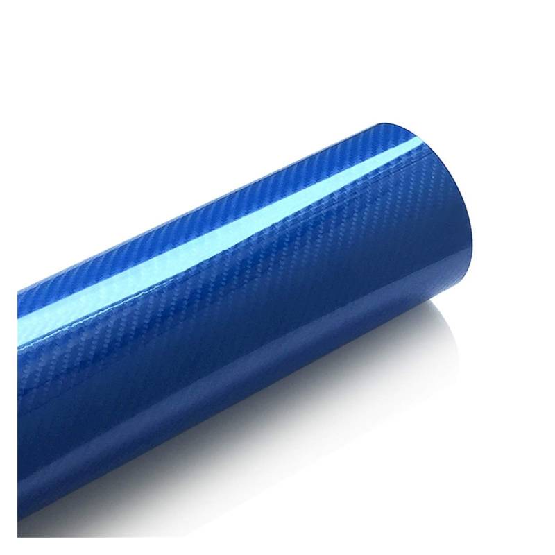 Autofolie,Car Wrapping Folie 5D Carbon-Faser-Wrapping-Vinylfilm-Motorrad-Tablet Aufkleber auf dem Auto Auto-Zubehör Auto-Styling(Blue,50x600cm) von CKryzillix