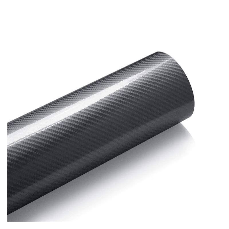 Autofolie,Car Wrapping Folie 5D Carbon-Faser-Wrapping-Vinylfilm-Motorrad-Tablet Aufkleber auf dem Auto Auto-Zubehör Auto-Styling(Gray,50x600cm) von CKryzillix