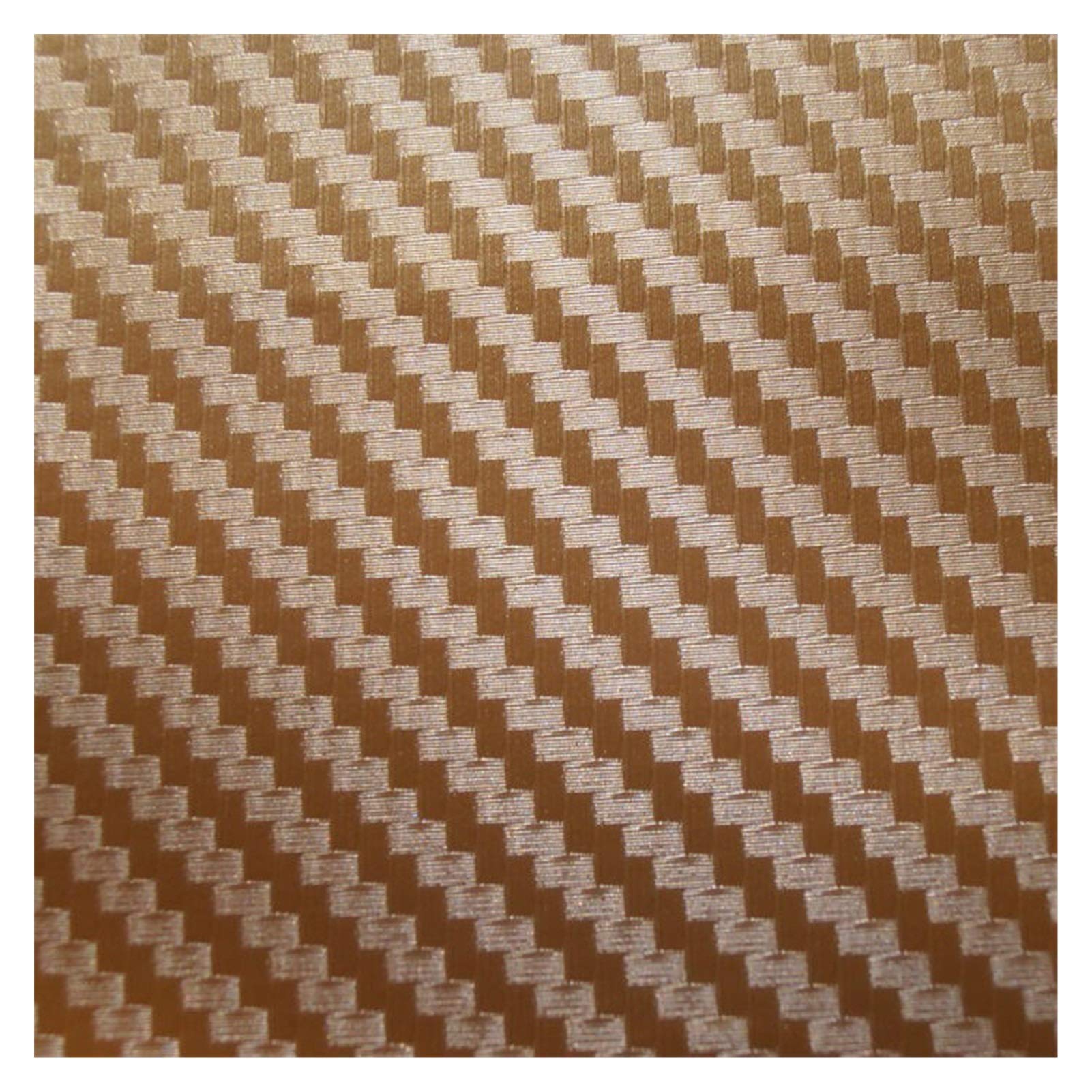 Autofolie,Car Wrapping Folie Carbon-Faser-Vinylauto-Verpackungs-Auto-Aufkleber auf dem Auto Motorrad-Auto-Styling-Zubehör Wasserdicht(Golden,200X50cm) von CKryzillix