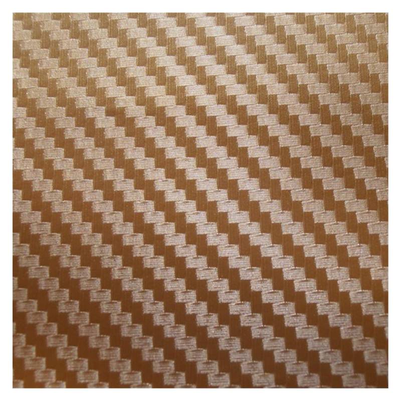 Autofolie,Car Wrapping Folie Carbon-Faser-Vinylauto-Verpackungs-Auto-Aufkleber auf dem Auto Motorrad-Auto-Styling-Zubehör Wasserdicht(Golden,200X50cm) von CKryzillix