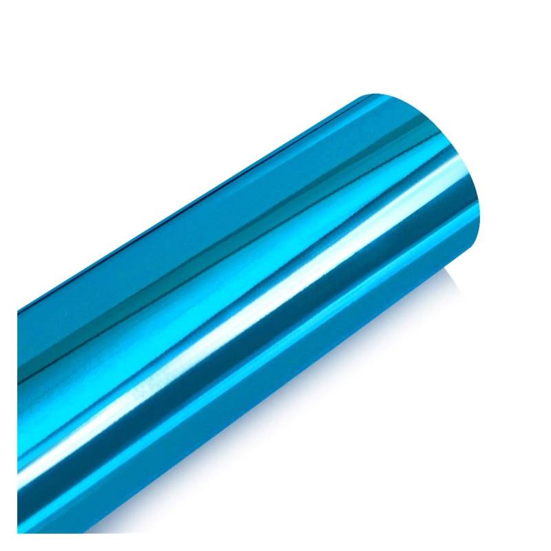 Autofolie,Car Wrapping Folie Spiegel Vinyl Verpackung Film-Auto-Aufkleber-Abziehbild-DIY Auto-Fahrrad-Auto-Körper-Abdeckungs-Film-Autobedarf Verpackungen(Light Blue,50x600cm) von CKryzillix