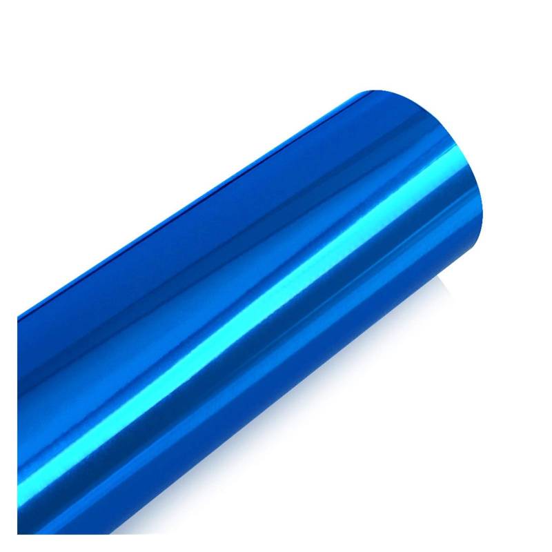 Autofolie,Car Wrapping Folie Spiegel Vinyl Verpackung Film-Auto-Aufkleber-Abziehbild-DIY Auto-Fahrrad-Auto-Körper-Abdeckungs-Film-Autobedarf Verpackungen(Middle Blue,50x600cm) von CKryzillix