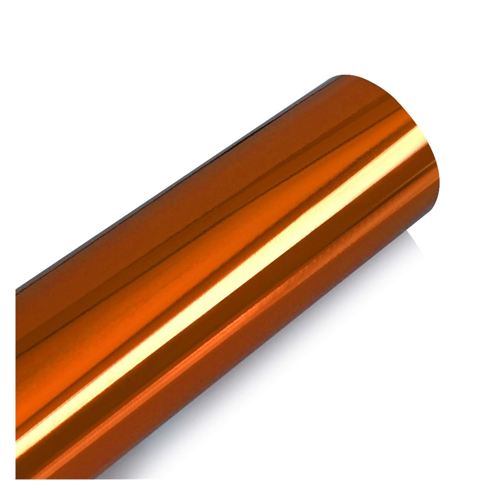 Autofolie,Car Wrapping Folie Spiegel Vinyl Verpackung Film-Auto-Aufkleber-Abziehbild-DIY Auto-Fahrrad-Auto-Körper-Abdeckungs-Film-Autobedarf Verpackungen(Orange,50x600cm) von CKryzillix