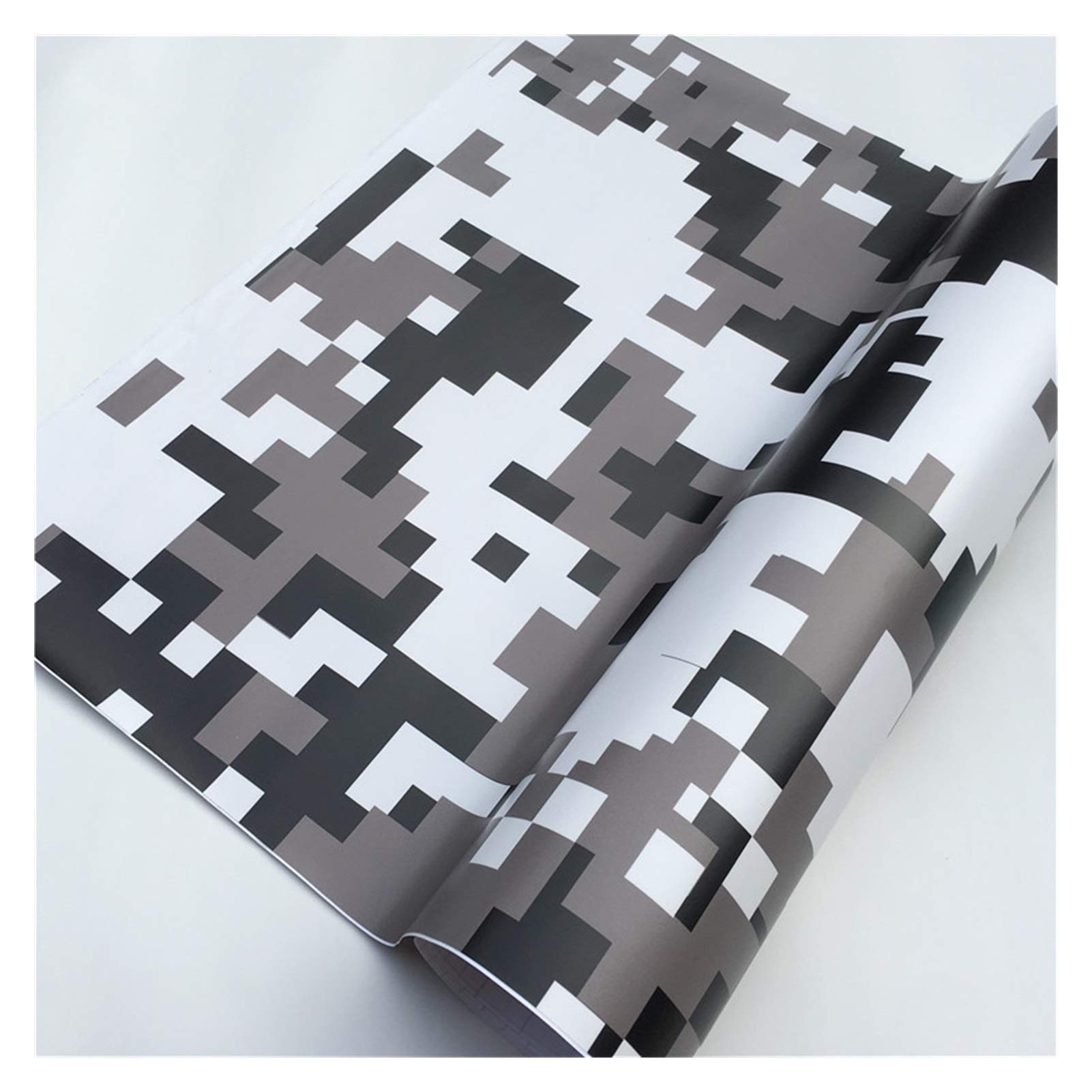 Autofolie,Car Wrapping Folie Vinyl-Auto-Aufkleber Laptop Skin Roller Motorrad(Black Digital,152X40 cm) von CKryzillix