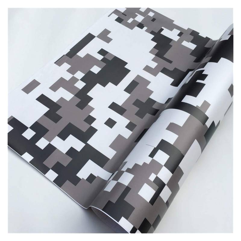 Autofolie,Car Wrapping Folie Vinyl-Auto-Aufkleber Laptop Skin Roller Motorrad(Black Digital,152X40 cm) von CKryzillix