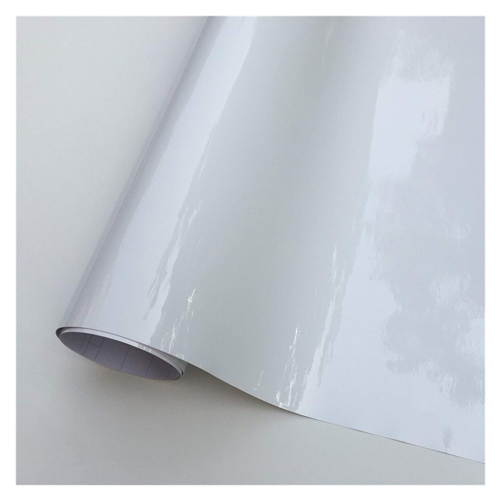 Autofolie,Car Wrapping Folie White Gloss Black Vinyl-Verpackungs-Film Blue Car Wrap Film Aluminiumfolie Schaum for Auto-Fahrrad-Handy-Konsolen-Haut(2,152X40 cm) von CKryzillix