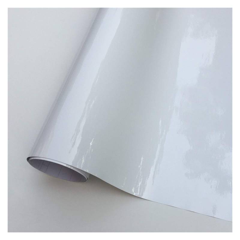 Autofolie,Car Wrapping Folie White Gloss Black Vinyl-Verpackungs-Film Blue Car Wrap Film Aluminiumfolie Schaum for Auto-Fahrrad-Handy-Konsolen-Haut(2,152X40 cm) von CKryzillix