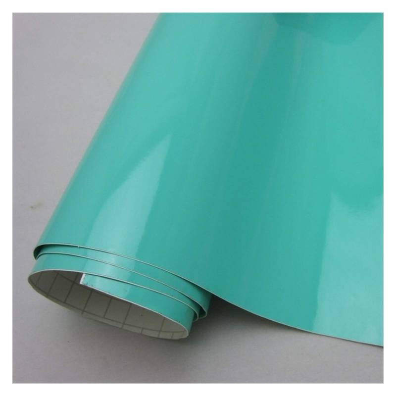 Autofolie,Car Wrapping Folie White Gloss Black Vinyl-Verpackungs-Film Blue Car Wrap Film Aluminiumfolie Schaum for Auto-Fahrrad-Handy-Konsolen-Haut(Blue,152X40 cm) von CKryzillix
