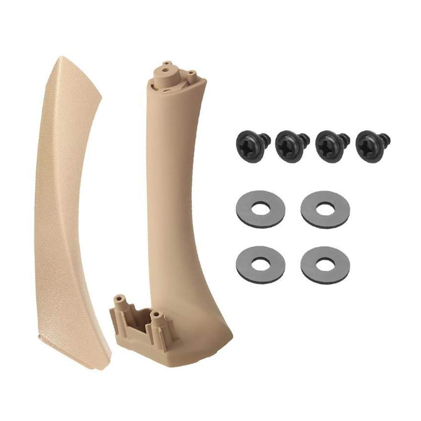 Autoinnenraumtürgriff,Auto InnentüRgriff 2 STÜCKE RECHTS RECHNER Links Seite INTERNEN TÜR Panel GRING Pull Trim Auto Innenausstattung(Beige Right) von CKryzillix