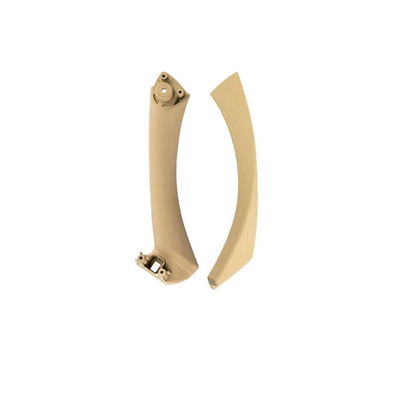 Autoinnenraumtürgriff,Auto InnentüRgriff Fit Verwendung for BMW 3 Serie Türgriff 318 320 325 330 E90 E91 Türgriff Tür Armlehnenhalterung grau beige schwarz Farbe(Left beige Set) von CKryzillix