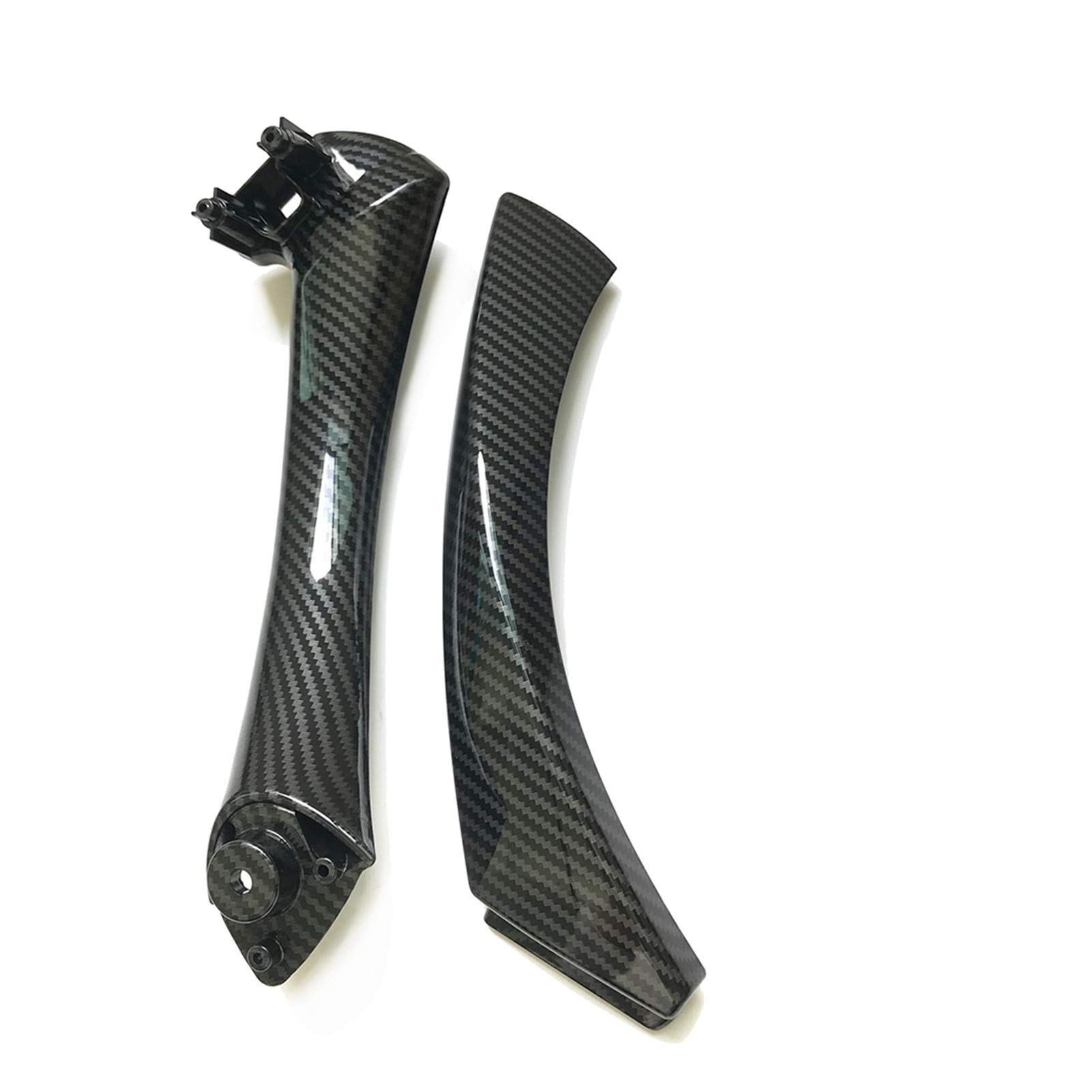 Autoinnenraumtürgriff,Auto InnentüRgriff Innentür-Zuggriff mit Abdeckungsbesatz for die BMW 3-Serie E90 E91 E92 316 318 320 325 328I 2004-2012(Carbonfiber Right) von CKryzillix