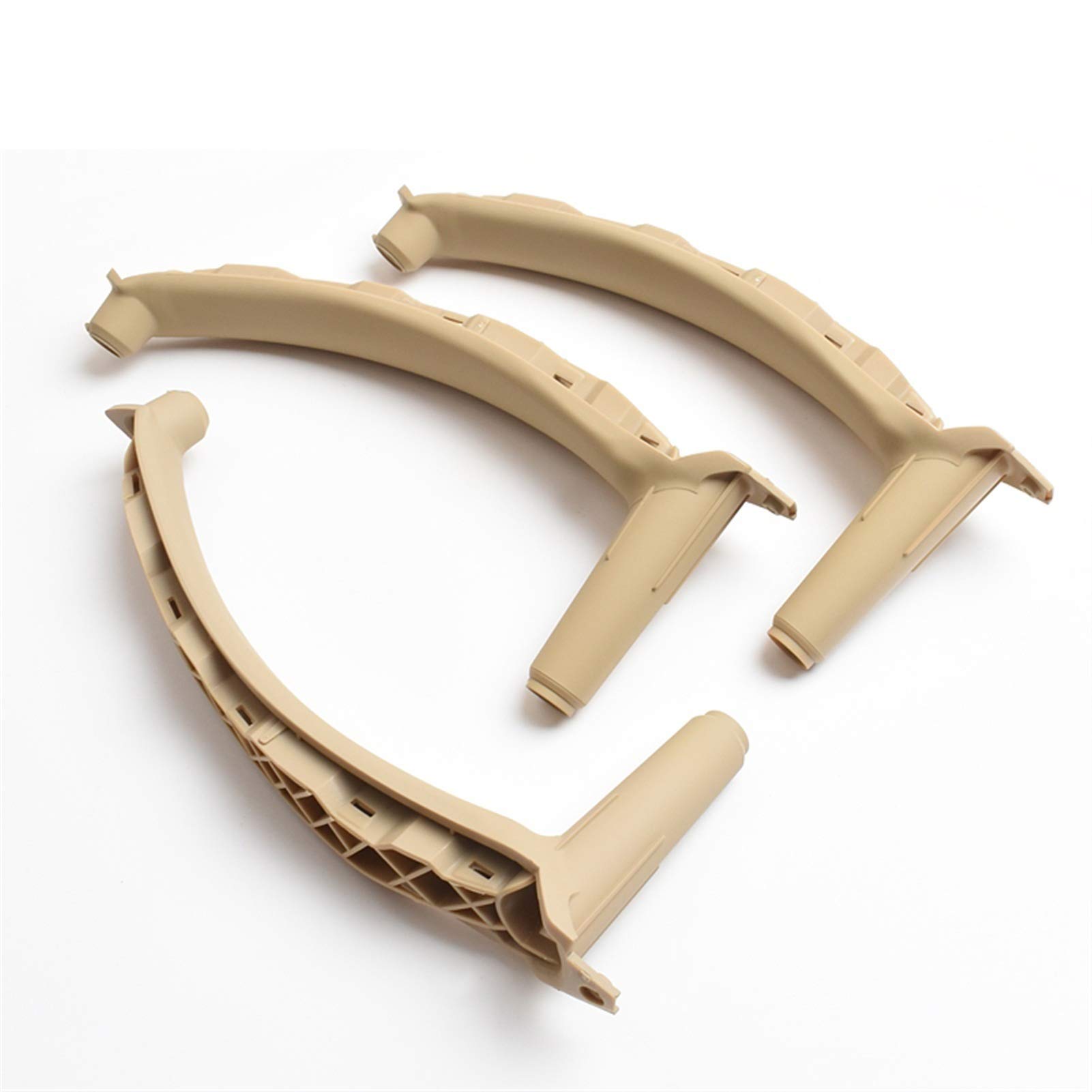 Autoinnenraumtürgriff,Auto InnentüRgriff Innere Tür innerhalb von ABS-Zuggriff Ersatz 3 stücke Set Fit Gebrauch for BMW X5 X6 E70 E71(RHD 3PCS BEIGE) von CKryzillix