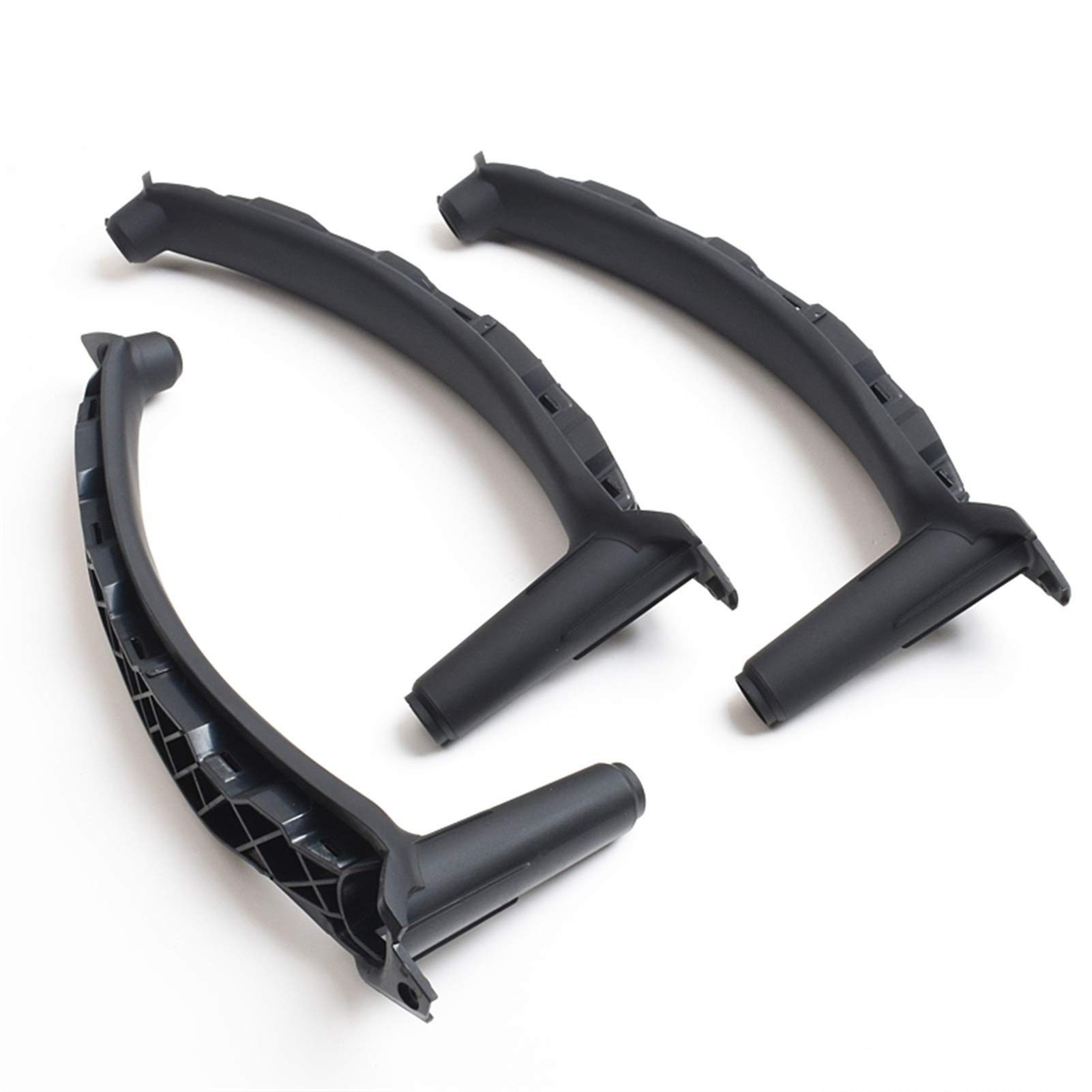 Autoinnenraumtürgriff,Auto InnentüRgriff Innere Tür innerhalb von ABS-Zuggriff Ersatz 3 stücke Set Fit Gebrauch for BMW X5 X6 E70 E71(RHD 3PCS Black) von CKryzillix