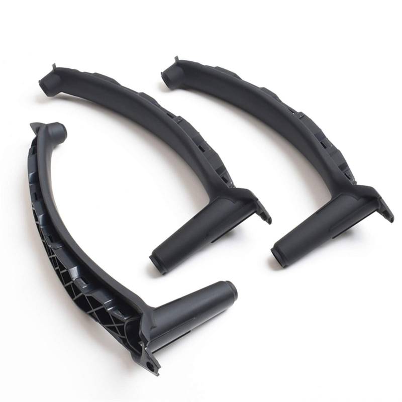 Autoinnenraumtürgriff,Auto InnentüRgriff Innere Tür innerhalb von ABS-Zuggriff Ersatz 3 stücke Set Fit Gebrauch for BMW X5 X6 E70 E71(RHD 3PCS Black) von CKryzillix