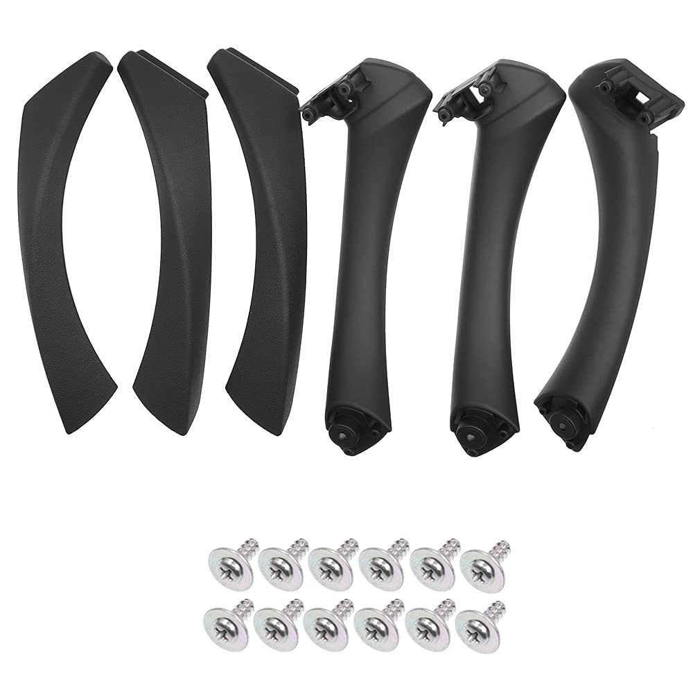 Autoinnenraumtürgriff,Auto InnentüRgriff Innere innere Türgriff Panel Kit Gebrauch Passend für BMW E90 E91 3 Serie 2004-2012 Limousine Ziehen Sie Autozubehör(Black) von CKryzillix