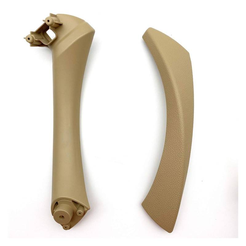 Autoinnenraumtürgriff,Auto InnentüRgriff Türgriff Panel Fit Gebrauch Passend für BMW E90 E91 Fit Verwendung Passend für BMW 3-Serie Limousinenabdeckung(Beige(one The Right)) von CKryzillix