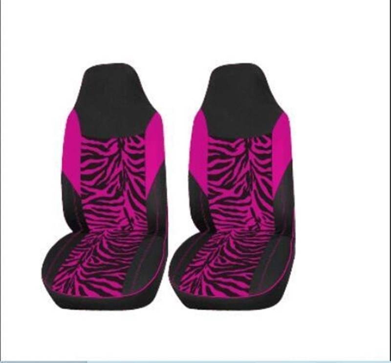 Autositzbezüge,Auto Sitzbezüge Covers Stoff Rosa Auto-Sitzabdeckung Universal-Innenausstattung Sitz(2PCS) von CKryzillix