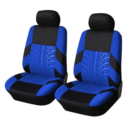 Autositzbezüge,Auto Sitzbezüge Reifenlinie Sitzbezüge Unterstützt volle Auto-Sitzabdeckung Universal-Auto-Innenraum Zubehör Grau Car Seat Protector(2 PCS Blue) von CKryzillix