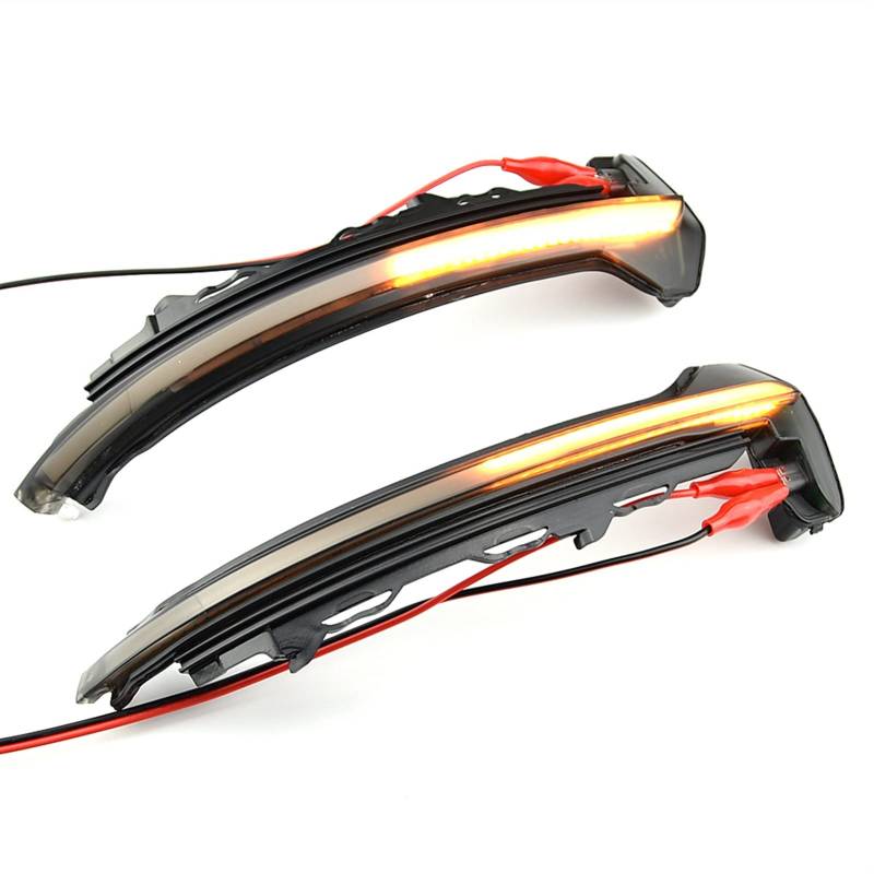 Indicator Rear View,Spiegelblinker 2 STÜCKE Dynamische Blinker-Licht- Passend Für Audi TT TTS MK3 8S 2015-2020 TTRS R8 Seitenspiegelanzeige Lampe Sequential Blinker von CKryzillix