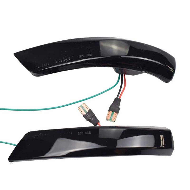 Indicator Rear View,Spiegelblinker Blinker Signallicht Fließendes Wasser Blinker Sequential Seitenspiegelanzeige Blinker Passend für Ford Focus 2 3 Mk2 Mk3 Passend für Mondeo MK4(Blue Yellow) von CKryzillix