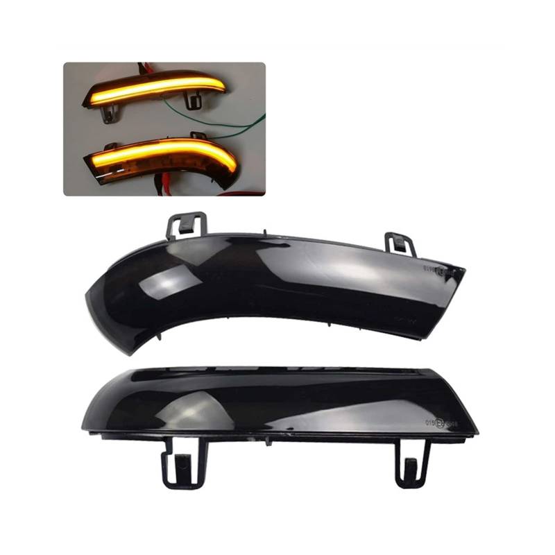 Indicator Rear View,Spiegelblinker Dynamische Umdrehungssignale Licht Passend Für Vw Passat B6 Golf 5 Jetta MK5 Passat B5.5 GTI V Fließendes Wasser Blinker Blinkendes Licht(Yellow) von CKryzillix