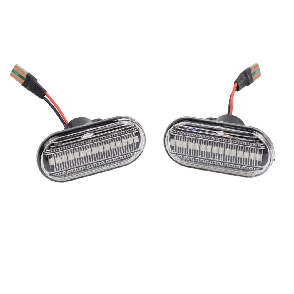 Indicator Rear View,Spiegelblinker Geeignet for Renault Clio 1 2 KANGOO Megane Espace TWINGO Master. Dynamische Seitenmarkierungs-Blinkerleuchte. Geeignet for Opel Smart(Dynamic Crystal Type) von CKryzillix