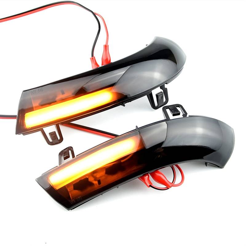 Indicator Rear View,Spiegelblinker Passend Für VW Golf 5 GTI Jetta MK5. Pasat B5.5 B6. Dynamische Blinker-Blinker-sequentielles Seitenspiegelkennzeichen von CKryzillix