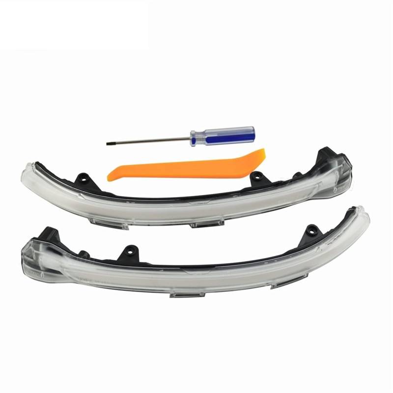 Indicator Rear View,Spiegelblinker Passend Für VW Golf 7. GTI R GTE GTD MK7.5 13-19 Touran Jetta. MK7-LED. Dynamische Blinker-Blinker-sequentielles Seitenspiegelkennzeichen(Crystal) von CKryzillix