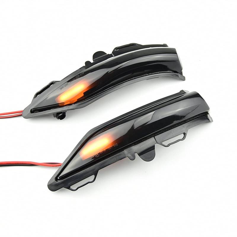 Indicator Rear View,Spiegelblinker Seite Rückspiegel Dynamische Anzeige Blinker Blinker Blinker Blinker Sequential Licht Passend Für Ford Fiesta NS Linie MK8 2018 2019 von CKryzillix