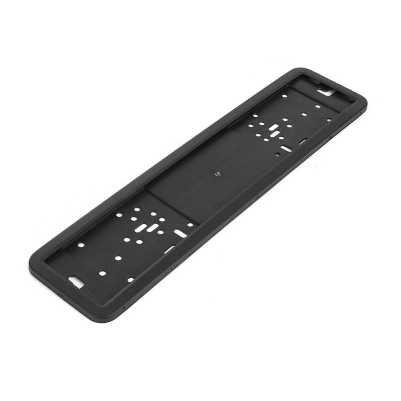 Kennzeichenhalter,Nummernschildhalterung Auto 1 Set Edelstahl-Auto-Kennzeichen-Rahmennummer-Plattenhalter(2pcs Black) von CKryzillix