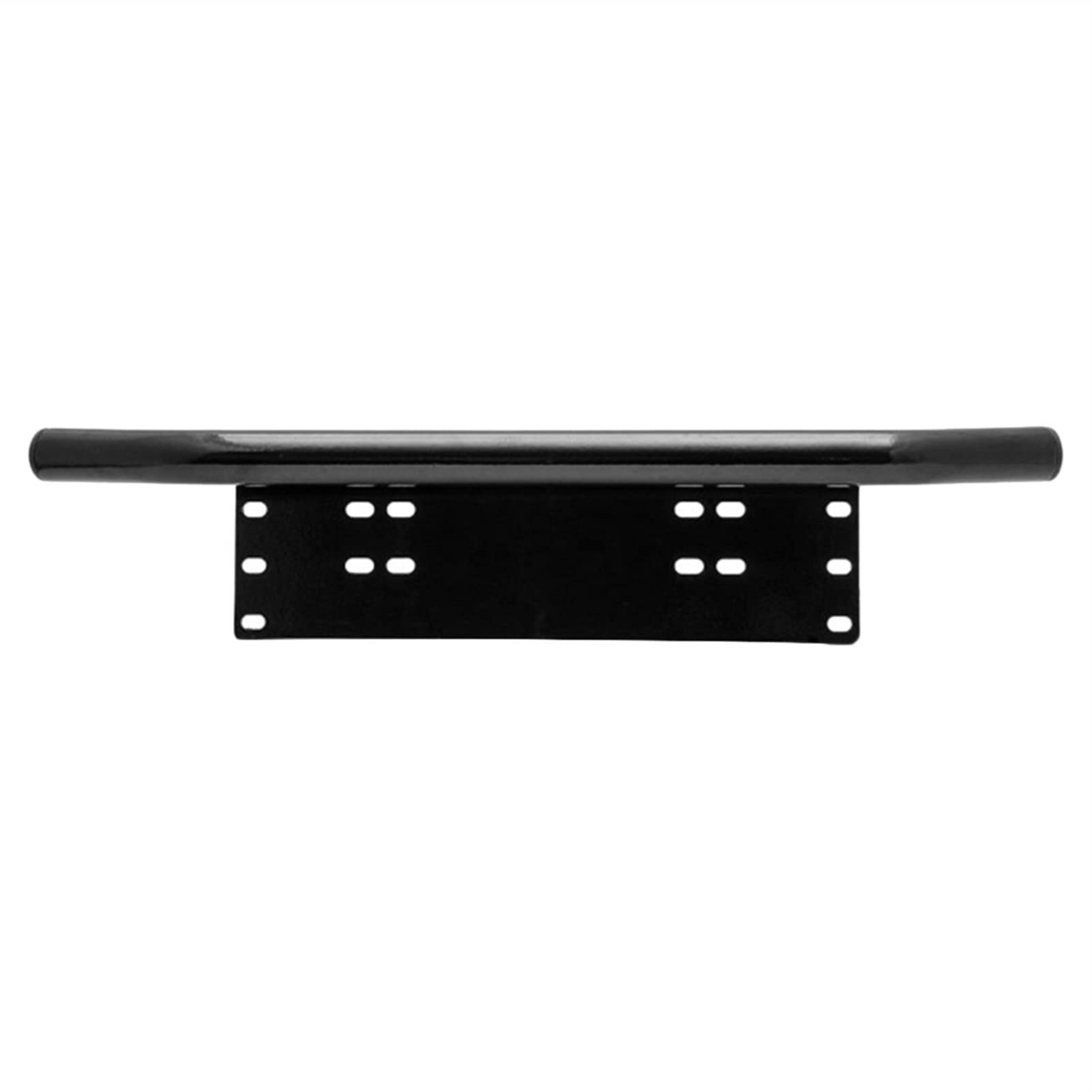 Kennzeichenhalter,Nummernschildhalterung Auto 1 stück Bull bar vorne Bumper kennzeichen Montage Halterung aluminiumlegierungshalter for Off Road car SUV LKW arbeitslampe licht bar(Black) von CKryzillix