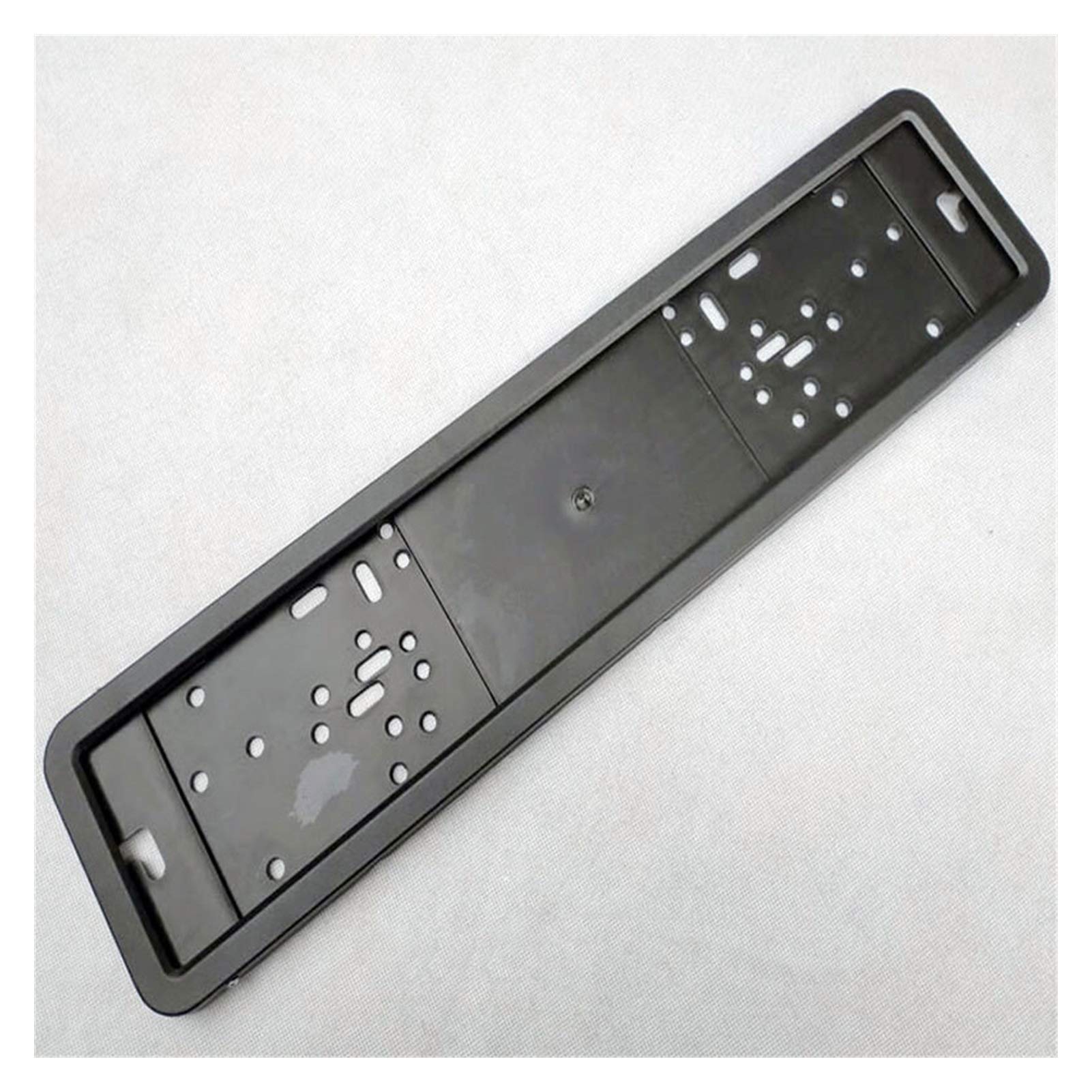 Kennzeichenhalter,Nummernschildhalterung Auto 1 stücke Auto kennzeichen Rahmen Metall- und kunststoffrahmen Auto kennzeichen Halter Nummer tellerhalter(Black) von CKryzillix