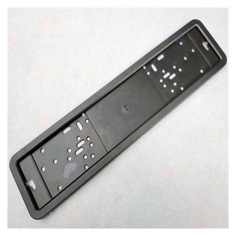 Kennzeichenhalter,Nummernschildhalterung Auto 1 stücke Auto kennzeichen Rahmen Metall- und kunststoffrahmen Auto kennzeichen Halter Nummer tellerhalter(Black) von CKryzillix