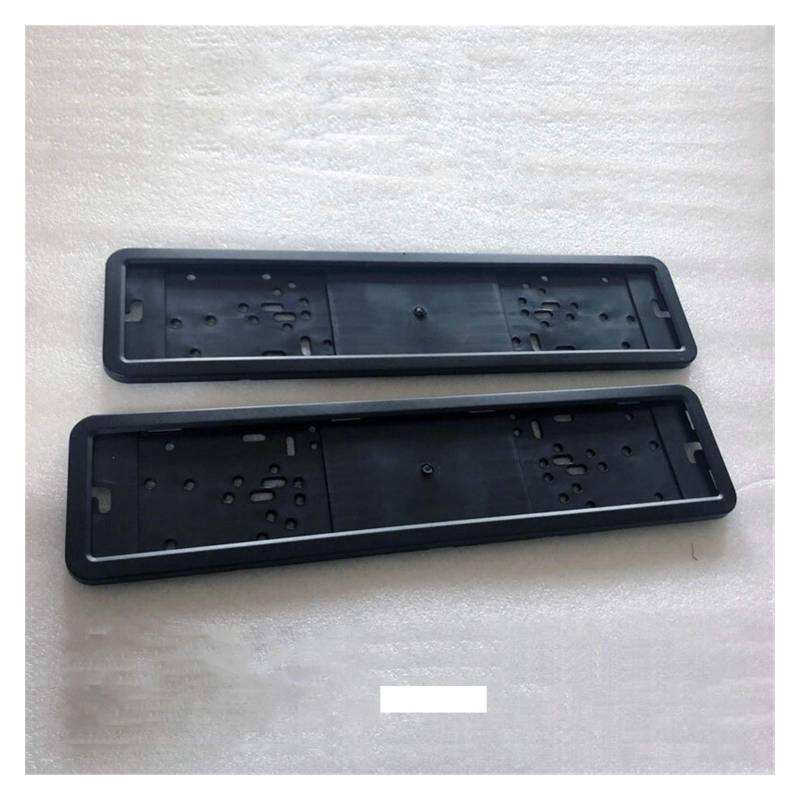 Kennzeichenhalter,Nummernschildhalterung Auto 2 Stück Kennzeichen Frame Kennzeichen Halter Anzahl Platine Frame Edelstahl Kohlefaser und Kunststoff Autozubehör(Black) von CKryzillix