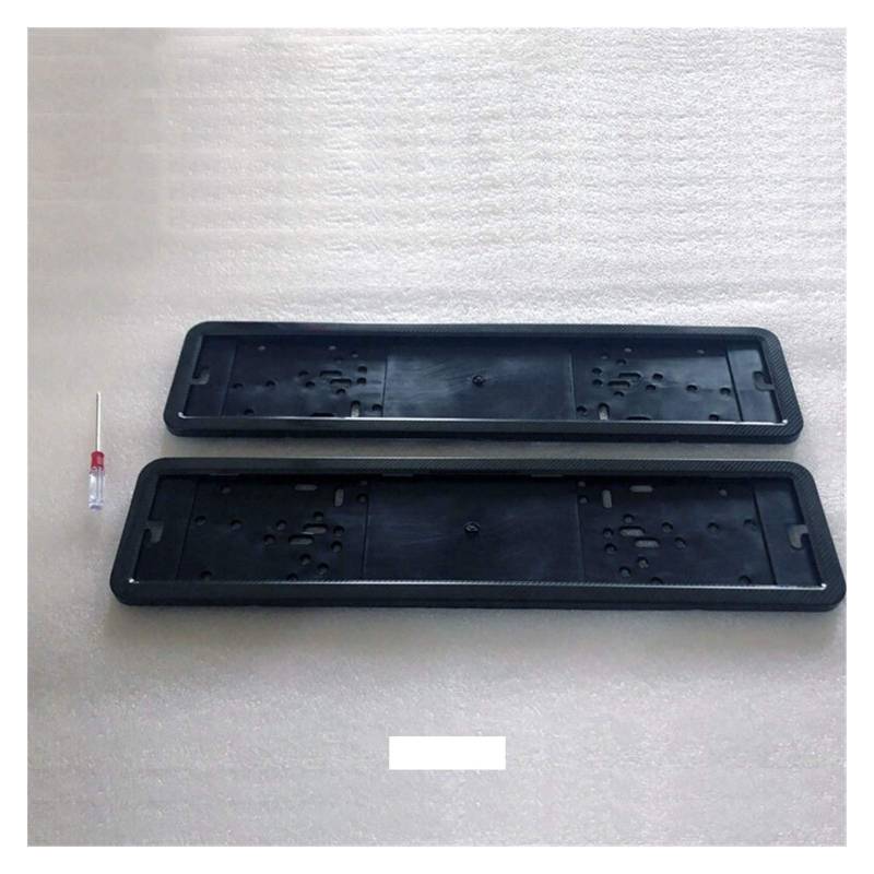 Kennzeichenhalter,Nummernschildhalterung Auto 2 Stück Kennzeichen Frame Kennzeichen Halter Anzahl Platine Frame Edelstahl Kohlefaser und Kunststoff Autozubehör(Carbon Fiber) von CKryzillix