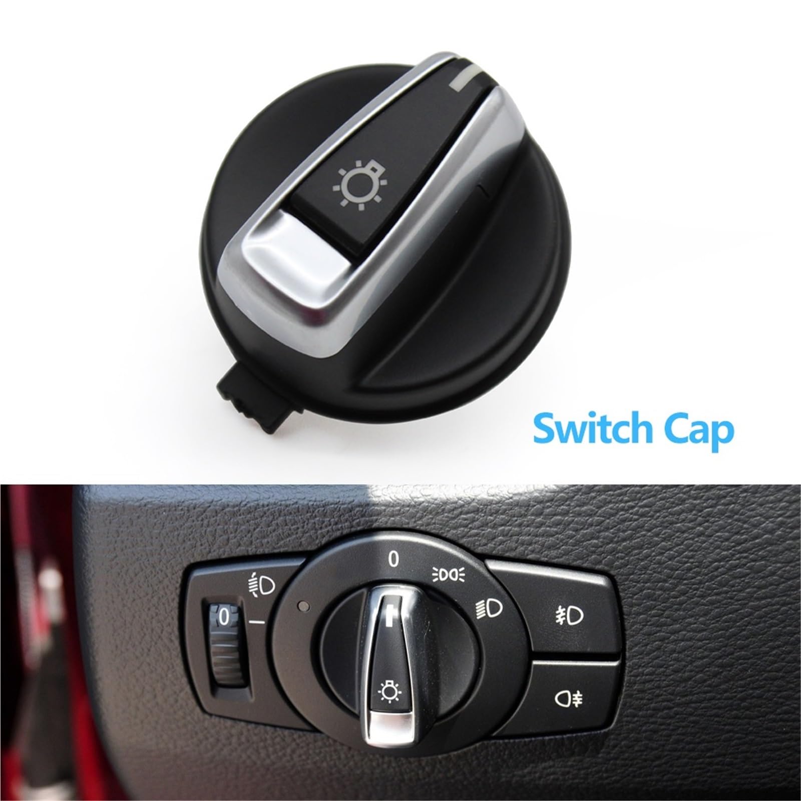 Lichtschalter Auto,Scheinwerferschalter 2 stücke Auto Scheinwerfer Schalter Montage Kopf Lampe Drehknopf Knopf Kappe Passend für BMW X1 E84 2010-2015 Lichtschalter Auto,Scheinwerferschalter 2 stücke Auto Scheinwerfer Schalter Montage Kopf Lampe Drehknopf Knopf Kappe Passend für BMW X1 E84 2010-2015 von CKryzillix