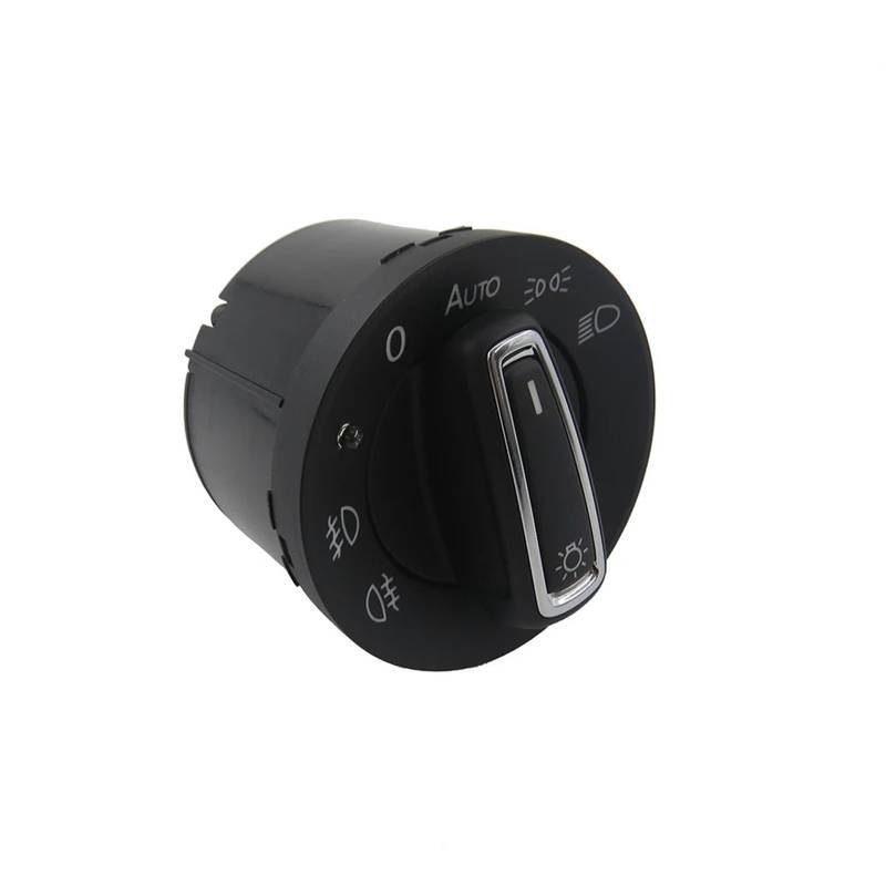 Lichtschalter Auto,Scheinwerferschalter 5ND941431E Auto Chrom Automatische Licht Sensing Scheinwerfer Schalter Passend für VW Tiguan 2010-2019 von CKryzillix