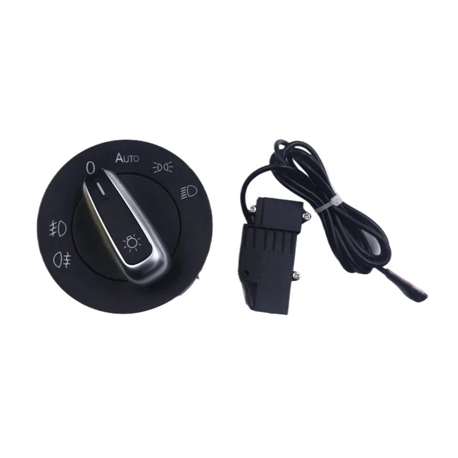 Lichtschalter Auto,Scheinwerferschalter Passend für VW Jetta 2006-2011 MK5 Chrom Scheinwerfer Schalter Lichtschalter Auto,Scheinwerferschalter Passend für VW Jetta 2006-2011 MK5 Chrom Scheinwerfer Schalter von CKryzillix
