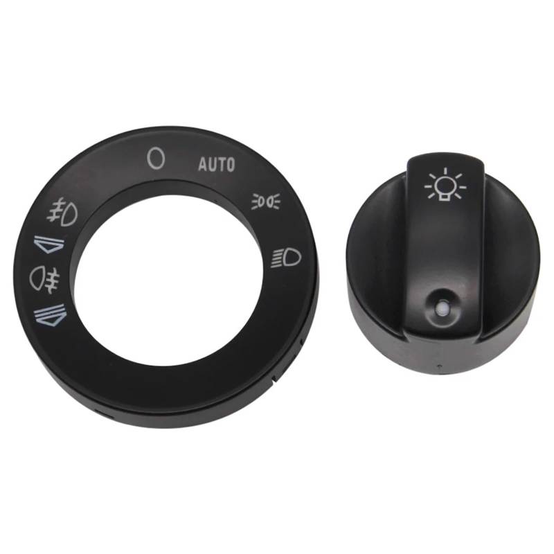 Lichtschalter Auto,Scheinwerferschalter Schalterabdeckung Passend für Audi A4 B6 2000-2004 Scheinwerfer Auto Control Schalter Nebelscheinwerfer von CKryzillix